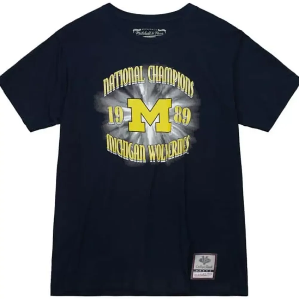 Apparel Mitchell & Ness T-Shirts & Tops-Big Shine Tee University Of Michigan