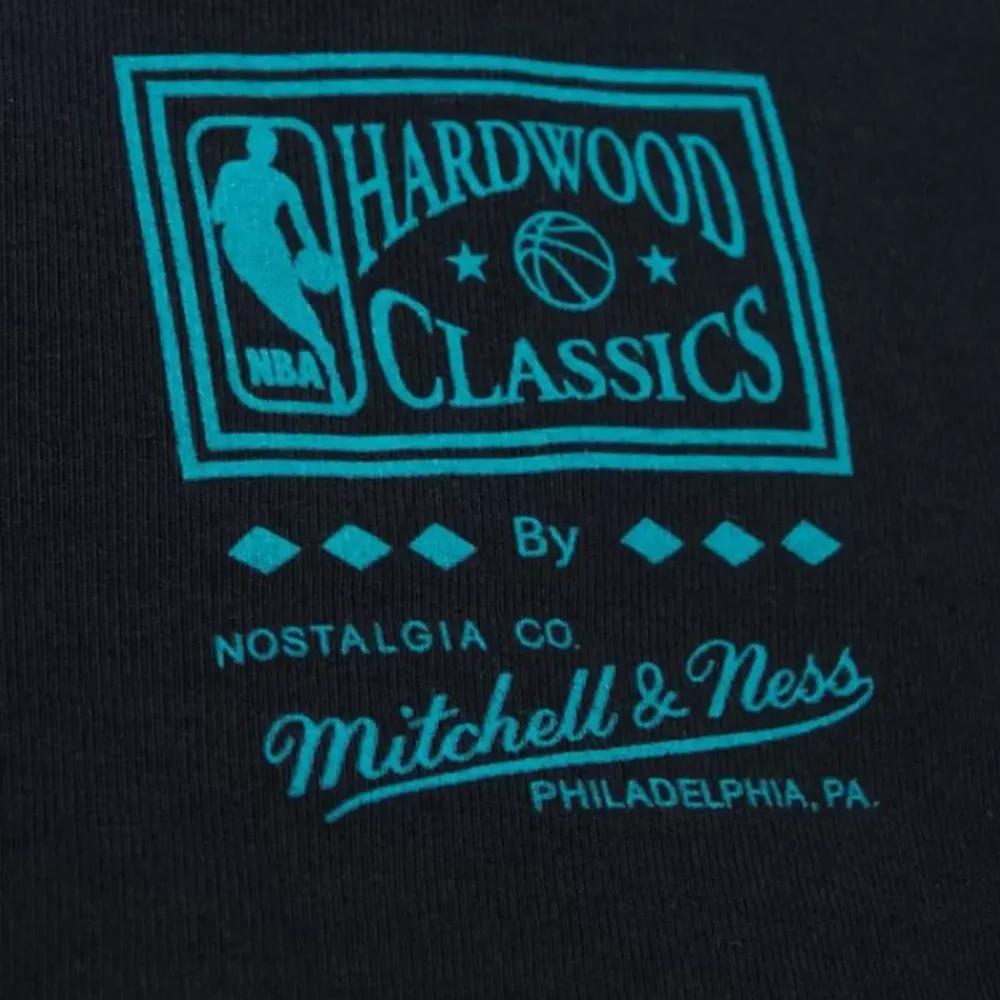 Apparel Mitchell & Ness T-Shirts & Tops-Bling Ss Tee Hwc Charlotte Hornets Larry Johnson