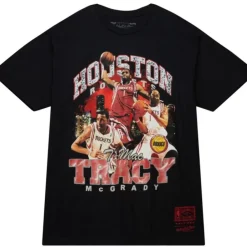 Apparel Mitchell & Ness T-Shirts & Tops-Bling Ss Tee Hwc Houston Rockets Tracy Mcgrady