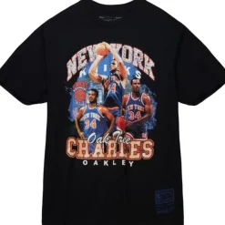 Apparel Mitchell & Ness T-Shirts & Tops-Bling Ss Tee Hwc New York Knicks Charles Oakley