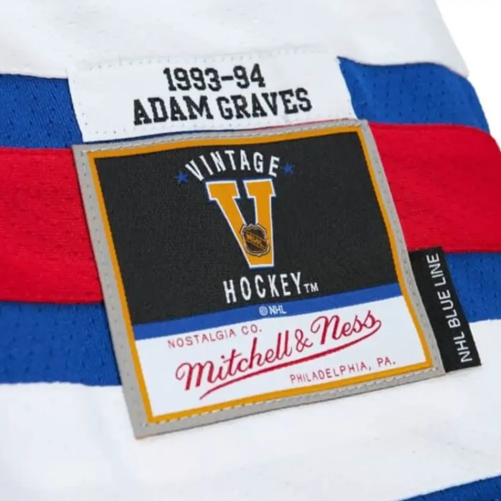 Jerseys Mitchell & Ness -Blue Line Adam Graves New York Rangers 1993 Jersey