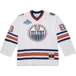 Jerseys Mitchell & Ness -Blue Line Ales Hemsky Edmonton Oilers White 2005 Jersey