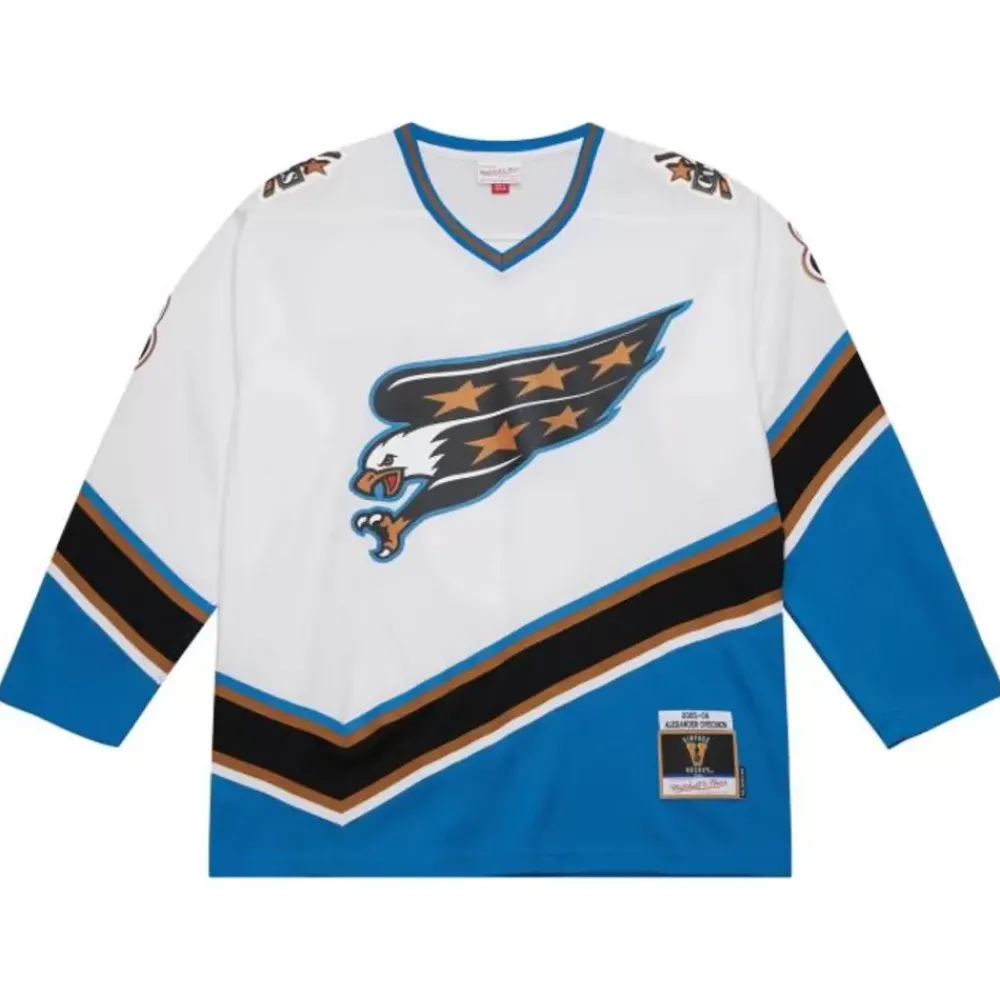 Jerseys Mitchell & Ness -Blue Line Alexander Ovechkin Washington Capitals White 2005 Jersey