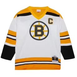 Jerseys Mitchell & Ness -Blue Line Johnny Bucyk Boston Bruins White 1973 Jersey