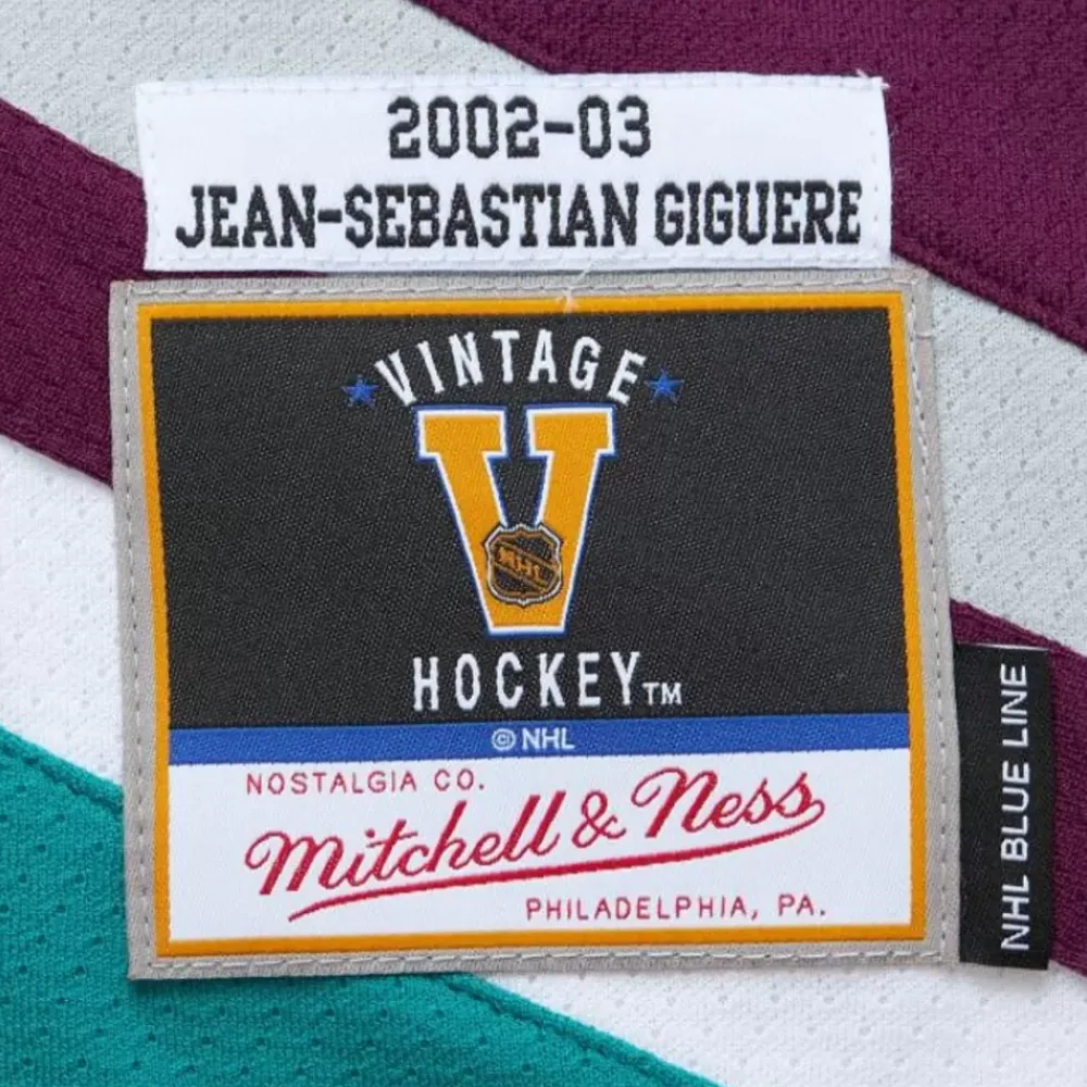 Jerseys Mitchell & Ness -Blue Line J-S Giguere Anaheim Ducks Dark 2002 Jersey