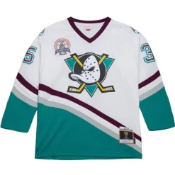 Jerseys Mitchell & Ness -Blue Line J-S Giguere Anaheim Ducks White 2002 Jersey