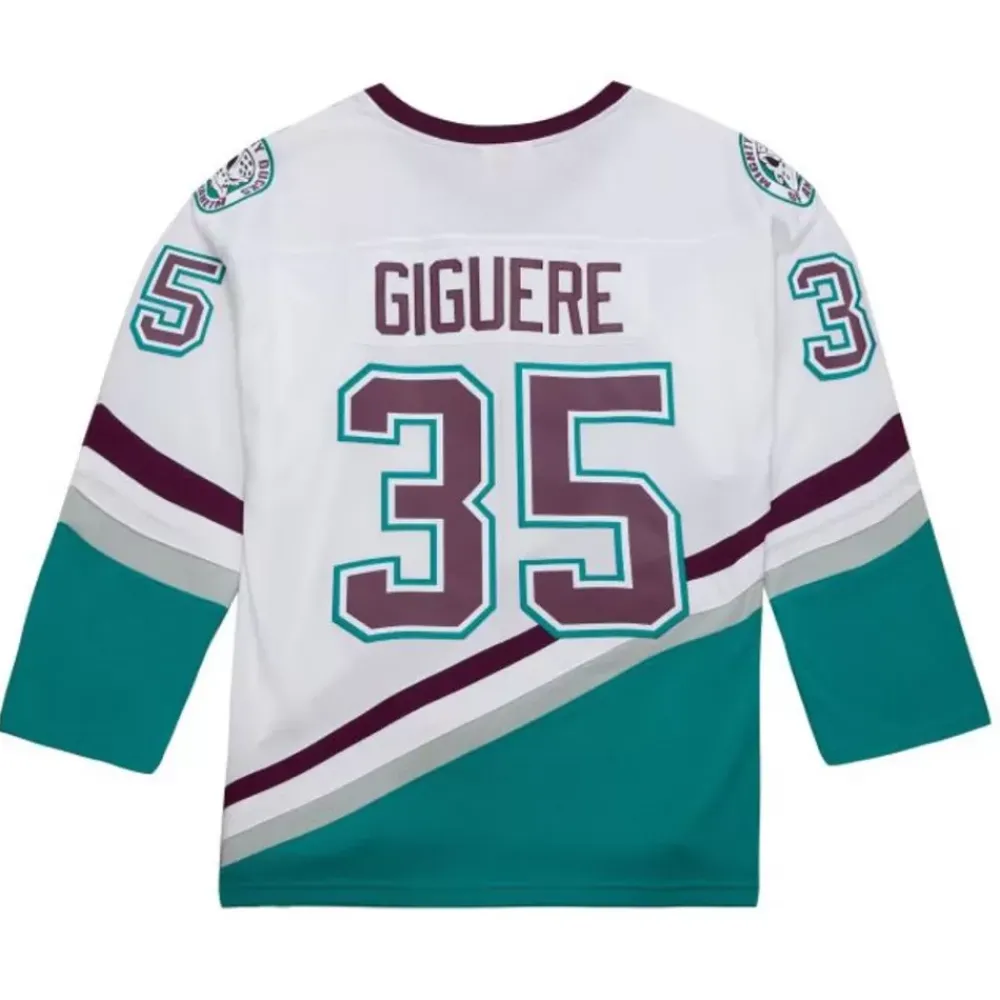 Jerseys Mitchell & Ness -Blue Line J-S Giguere Anaheim Ducks White 2002 Jersey