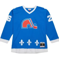 Jerseys Mitchell & Ness -Blue Line Peter Stastny Quebec Nordiques Dark 1980 Jersey