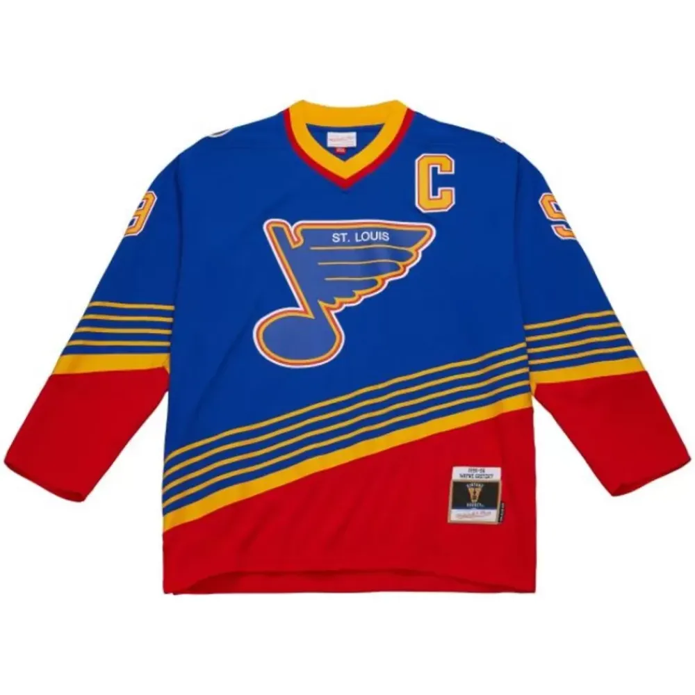 Jerseys Mitchell & Ness -Blue Line Wayne Gretzky St. Louis Blues Dark 1995 Jersey