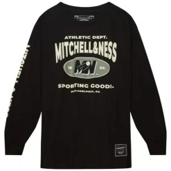 Apparel Mitchell & Ness T-Shirts & Tops-Branded M&N Graphic Ls Tee