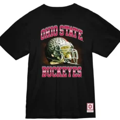 Apparel Mitchell & Ness T-Shirts & Tops-Buckeye Football Tee Ohio State