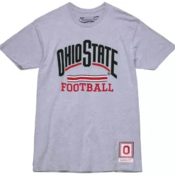 Apparel Mitchell & Ness T-Shirts & Tops-Buckeye Football Tee Ohio State
