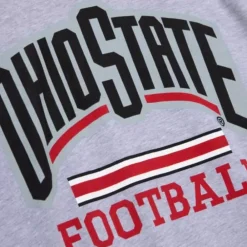 Apparel Mitchell & Ness T-Shirts & Tops-Buckeye Football Tee Ohio State