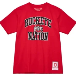 Apparel Mitchell & Ness T-Shirts & Tops-Buckeye Nation Tee Ohio State