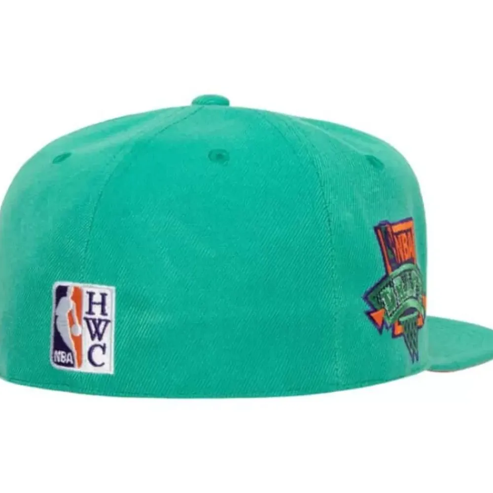 Headwear Mitchell & Ness -Cactus Cooler Fitted Hat Milwaukee Bucks
