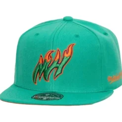 Headwear Mitchell & Ness -Cactus Cooler Fitted Hat Miami Heat