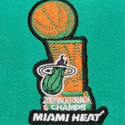 Headwear Mitchell & Ness -Cactus Cooler Fitted Hat Miami Heat