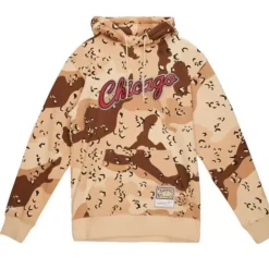 Apparel Mitchell & Ness Hoodies & Sweatshirts-Camo Reflective Hoodie Chicago Bulls