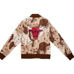 Apparel Mitchell & Ness Jackets & Outerwear-Camo Reflective Jacket Chicago Bulls
