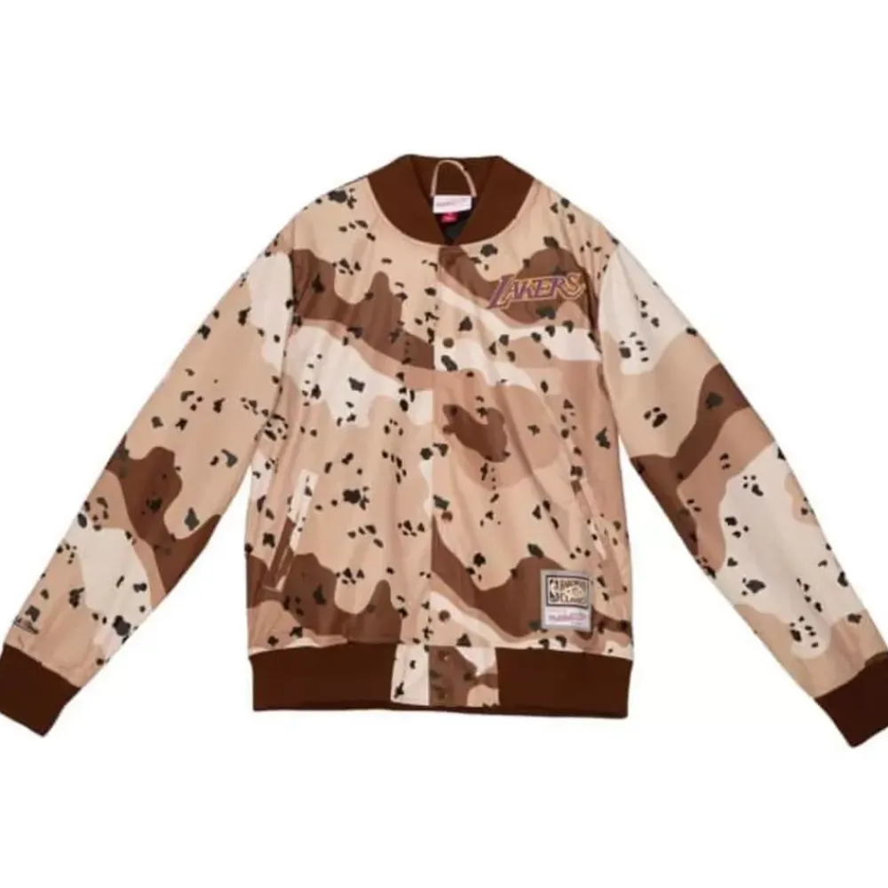Apparel Mitchell & Ness Jackets & Outerwear-Camo Reflective Jacket Los Angeles Lakers