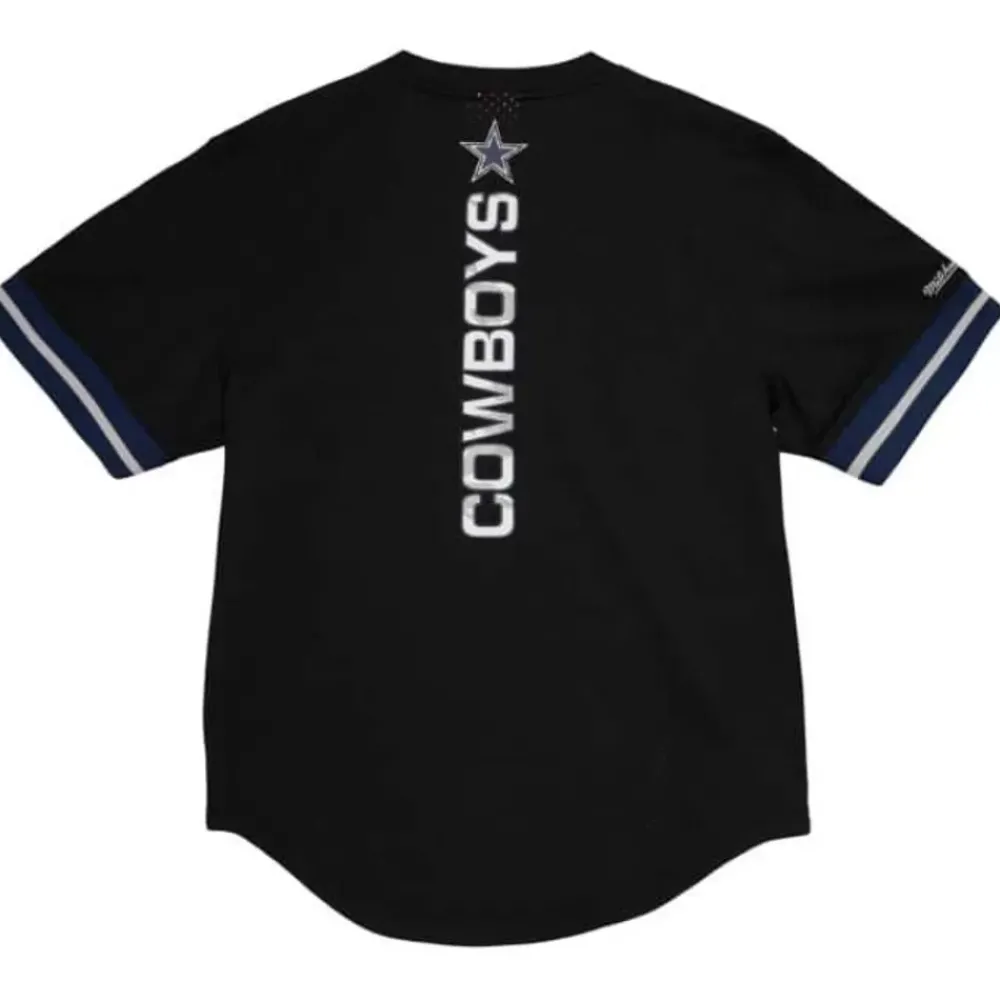 Apparel Mitchell & Ness Hoodies & Sweatshirts-Camo Reflective Mesh Crewneck Dallas Cowboys