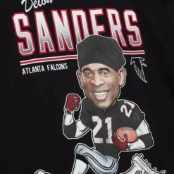 Apparel Mitchell & Ness T-Shirts & Tops-Caricatures Tee Atlanta Falcons Deion Sanders