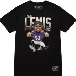 Apparel Mitchell & Ness T-Shirts & Tops-Caricatures Tee Baltimore Ravens Ray Lewis