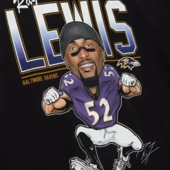 Apparel Mitchell & Ness T-Shirts & Tops-Caricatures Tee Baltimore Ravens Ray Lewis