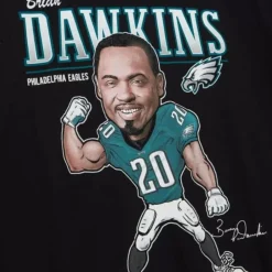 Apparel Mitchell & Ness T-Shirts & Tops-Caricatures Tee Philadelphia Eagles Brian Dawkins