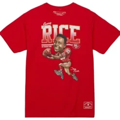 Apparel Mitchell & Ness T-Shirts & Tops-Caricatures Tee San Francisco 49Ers Jerry Rice