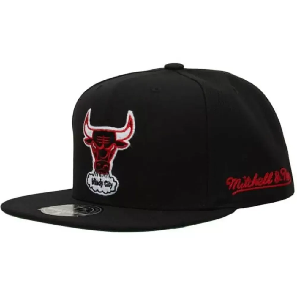 Headwear Mitchell & Ness -Chain Stitch Fitted Hwc Chicago Bulls