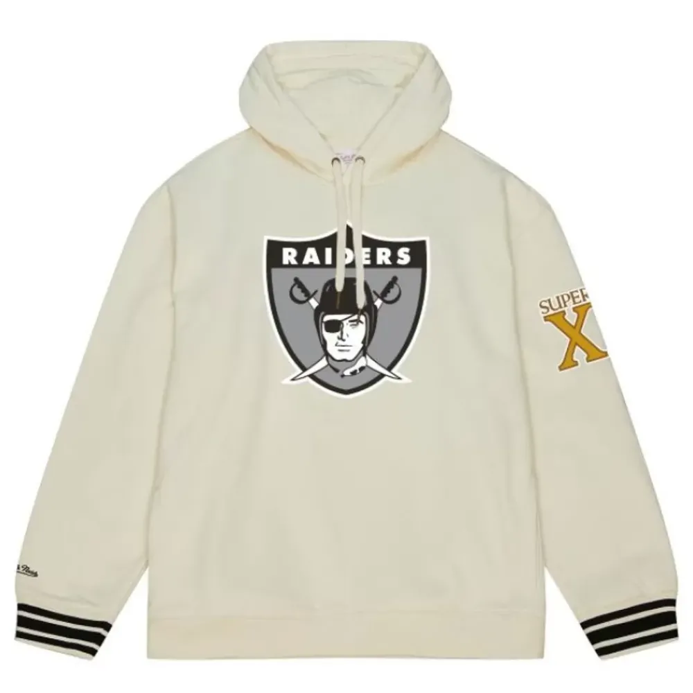 Apparel Mitchell & Ness Hoodies & Sweatshirts-Chainstitch Heavyweight Hoodie Retro Oakland Raiders