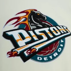Apparel Mitchell & Ness Hoodies & Sweatshirts-Chainstitch Heavyweight Hoodie Retro Detroit Pistons