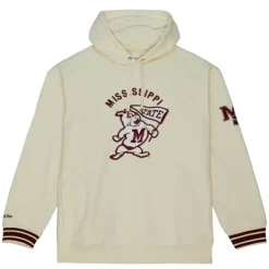 Apparel Mitchell & Ness Hoodies & Sweatshirts-Chainstitch Heavyweight Hoodie Retro Mississippi State University