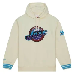 Apparel Mitchell & Ness Hoodies & Sweatshirts-Chainstitch Heavyweight Hoodie Retro Utah Jazz