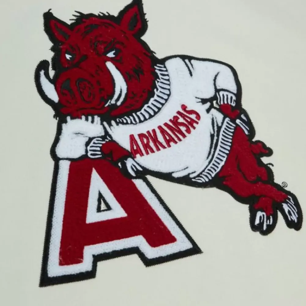 Apparel Mitchell & Ness Hoodies & Sweatshirts-Chainstitch Heavyweight Hoodie Retro University Of Arkansas