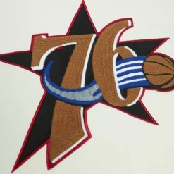 Apparel Mitchell & Ness Hoodies & Sweatshirts-Chainstitch Heavyweight Hoodie Retro Philadelphia 76Ers