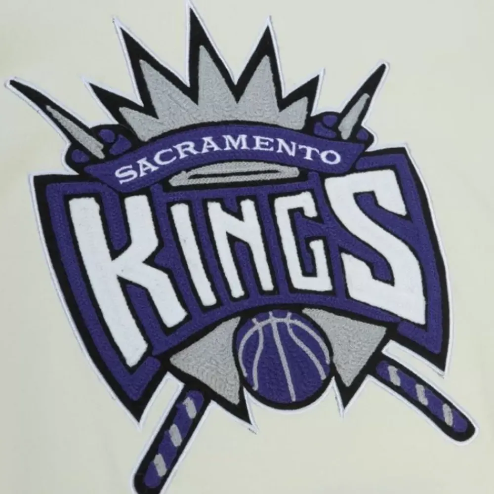 Apparel Mitchell & Ness Hoodies & Sweatshirts-Chainstitch Heavyweight Hoodie Retro Sacramento Kings