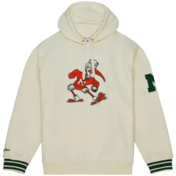 Apparel Mitchell & Ness Hoodies & Sweatshirts-Chainstitch Heavyweight Hoodie Retro University Of Miami