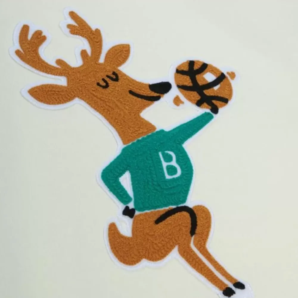 Apparel Mitchell & Ness Hoodies & Sweatshirts-Chainstitch Heavyweight Hoodie Retro Milwaukee Bucks