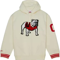 Apparel Mitchell & Ness Hoodies & Sweatshirts-Chainstitch Heavyweight Hoodie Retro University Of Georgia