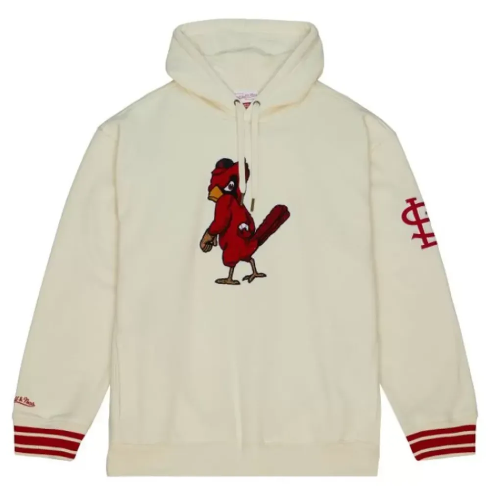 Apparel Mitchell & Ness Hoodies & Sweatshirts-Chainstitch Heavyweight Hoodie Retro St. Louis Cardinals