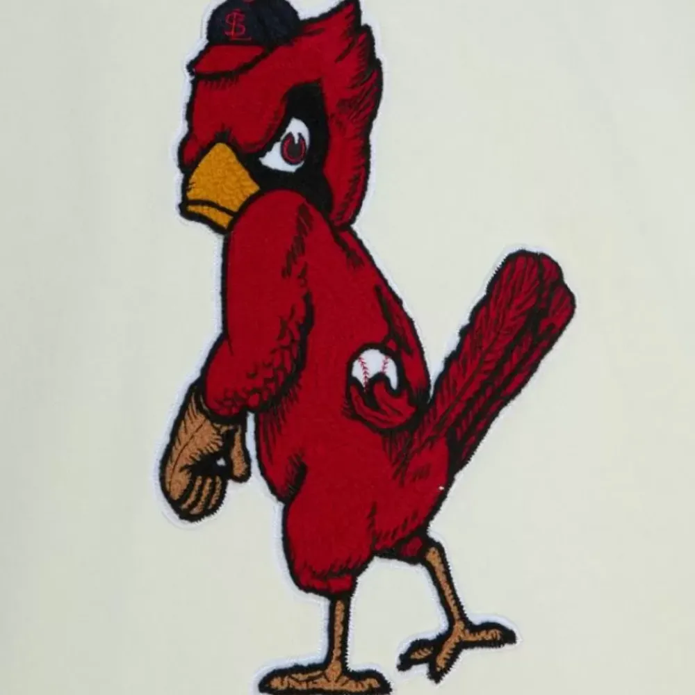 Apparel Mitchell & Ness Hoodies & Sweatshirts-Chainstitch Heavyweight Hoodie Retro St. Louis Cardinals