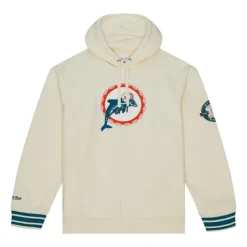 Apparel Mitchell & Ness Hoodies & Sweatshirts-Chainstitch Heavyweight Hoodie Retro Miami Dolphins