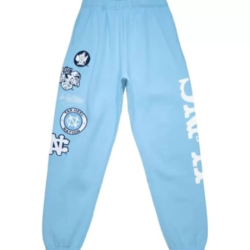 Apparel Mitchell & Ness Pants-Champ City Fleece Bottoms University Of North Carolina