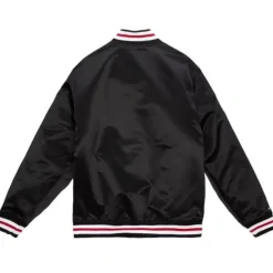 Apparel Mitchell & Ness Jackets & Outerwear-Champ City Satin Jacket Chicago Bulls