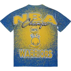 Apparel Mitchell & Ness T-Shirts & Tops-Champ City Sublimated Ss Tee Golden State Warriors