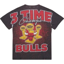 Apparel Mitchell & Ness T-Shirts & Tops-Champ City Sublimated Ss Tee Chicago Bulls