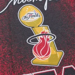 Apparel Mitchell & Ness T-Shirts & Tops-Champ City Sublimated Ss Tee Miami Heat