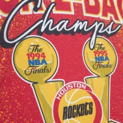 Apparel Mitchell & Ness T-Shirts & Tops-Champ City Sublimated Ss Tee Houston Rockets